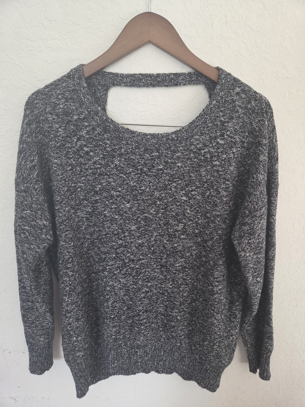Women's Marled Crewneck Sweater - Gray